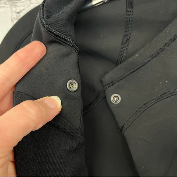 Lululemon Every Journey Hoodie Asymmetrical Zip Black Sz 2